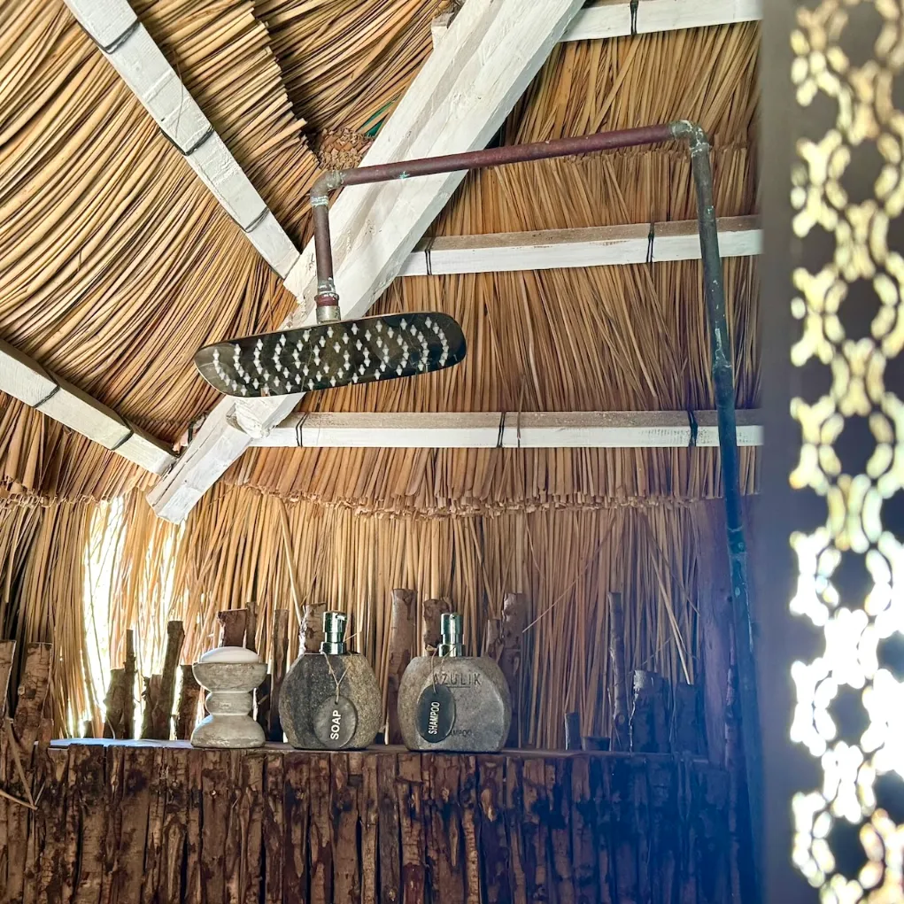 Azulik Lodge shower