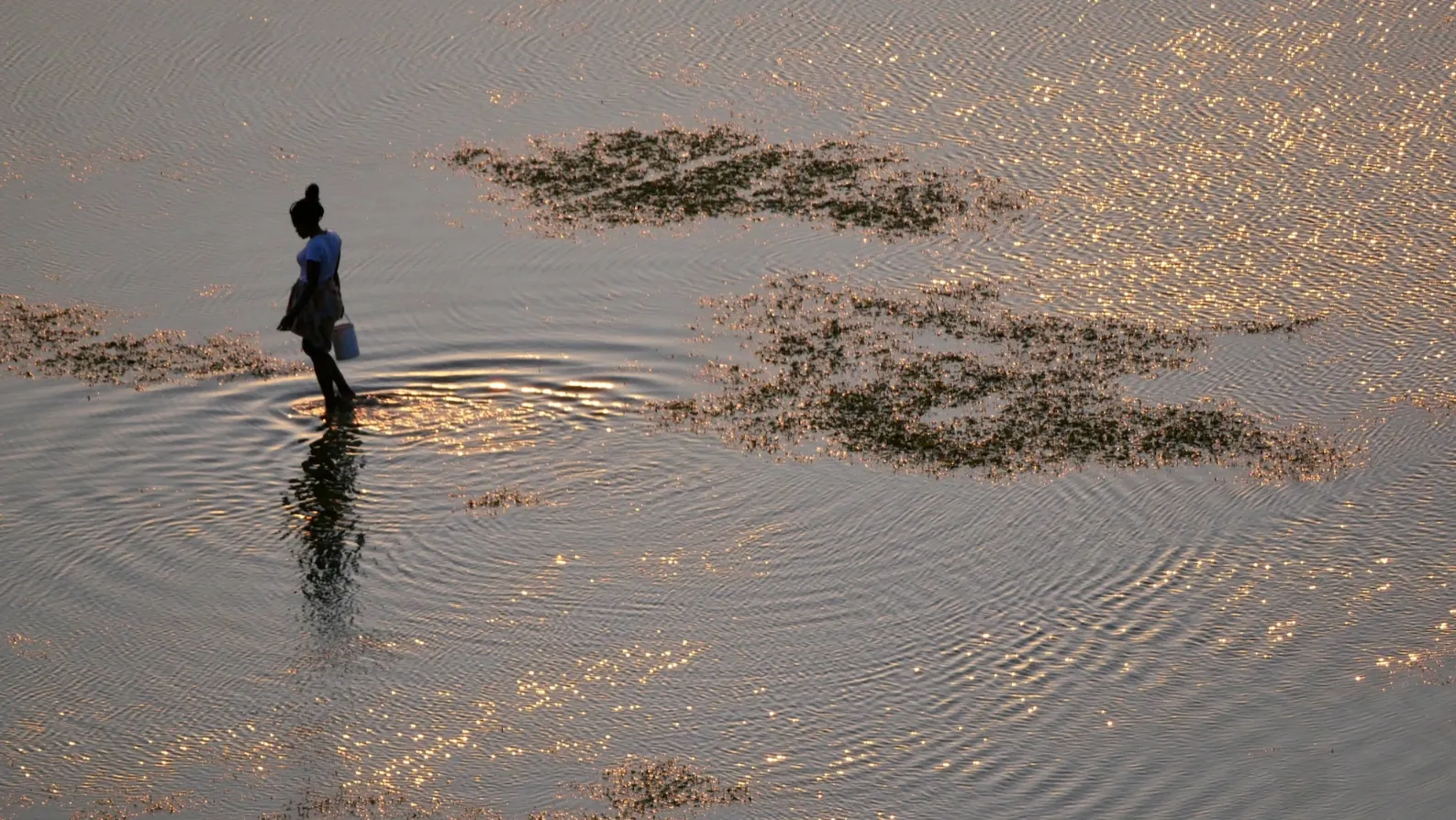 Azulik Woman in the sea